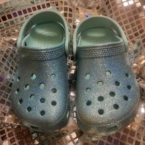 Sparkly Blue Crocs Size 11c
